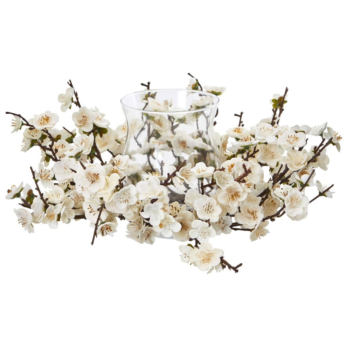 Nearly Natural 6.5" Plum Blossom Candelabrum"