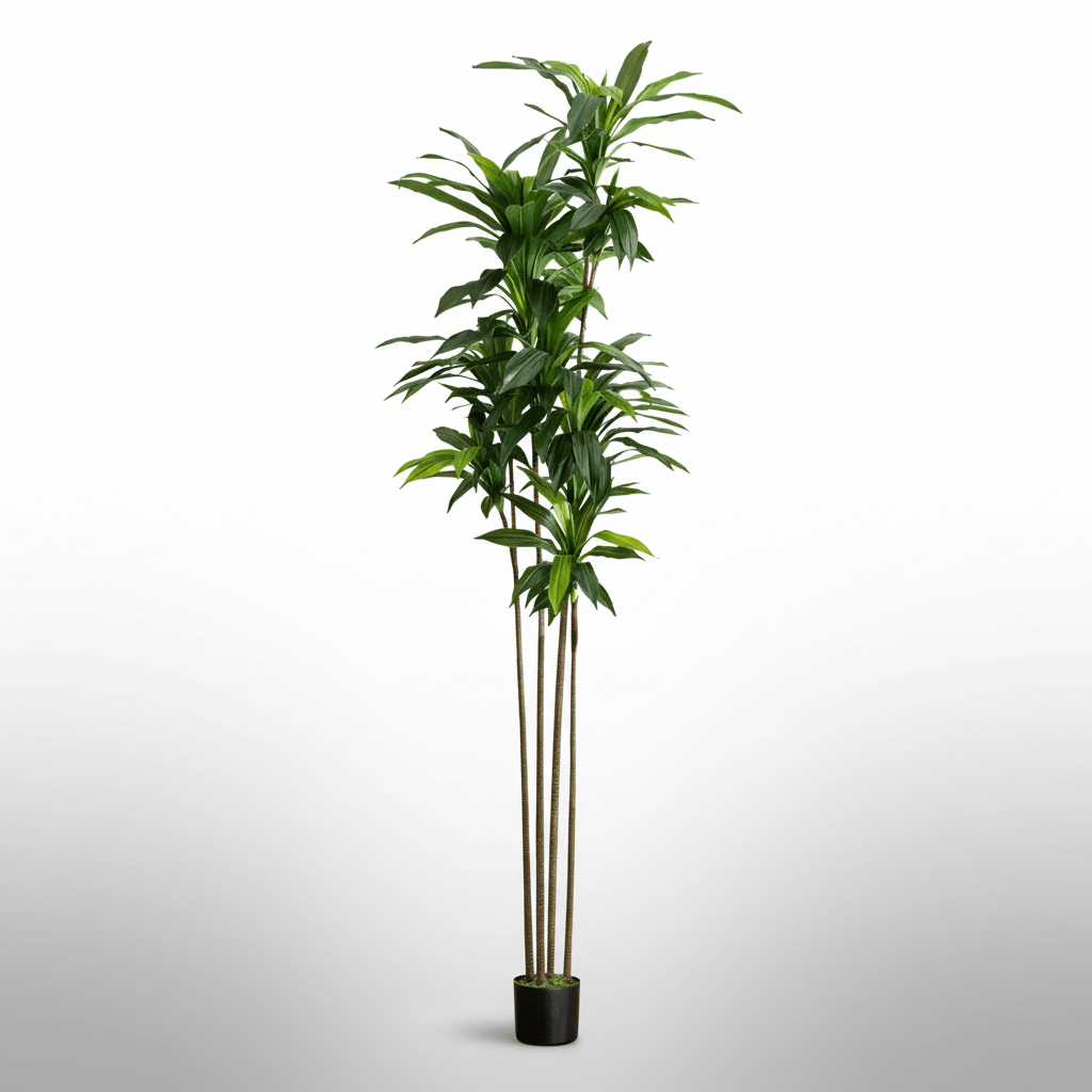Nearly Natural 8’ Artificial Dracaena Tree with Real Touch Leaves