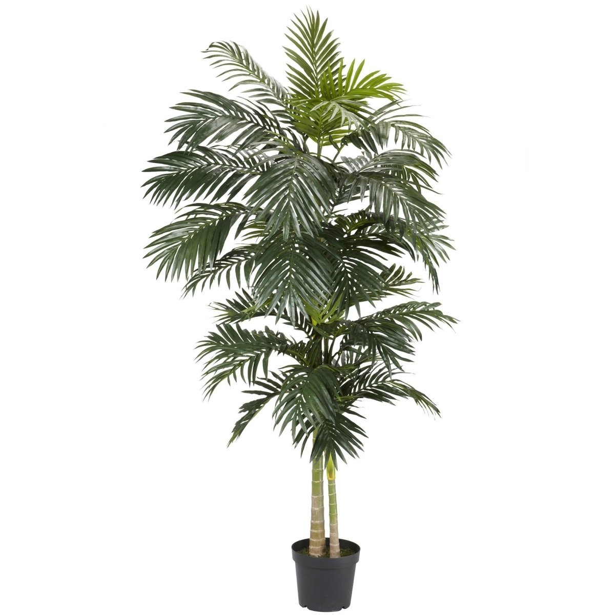 Nearly Natural 8' Golden Cane Palm Silk Artificial Tree