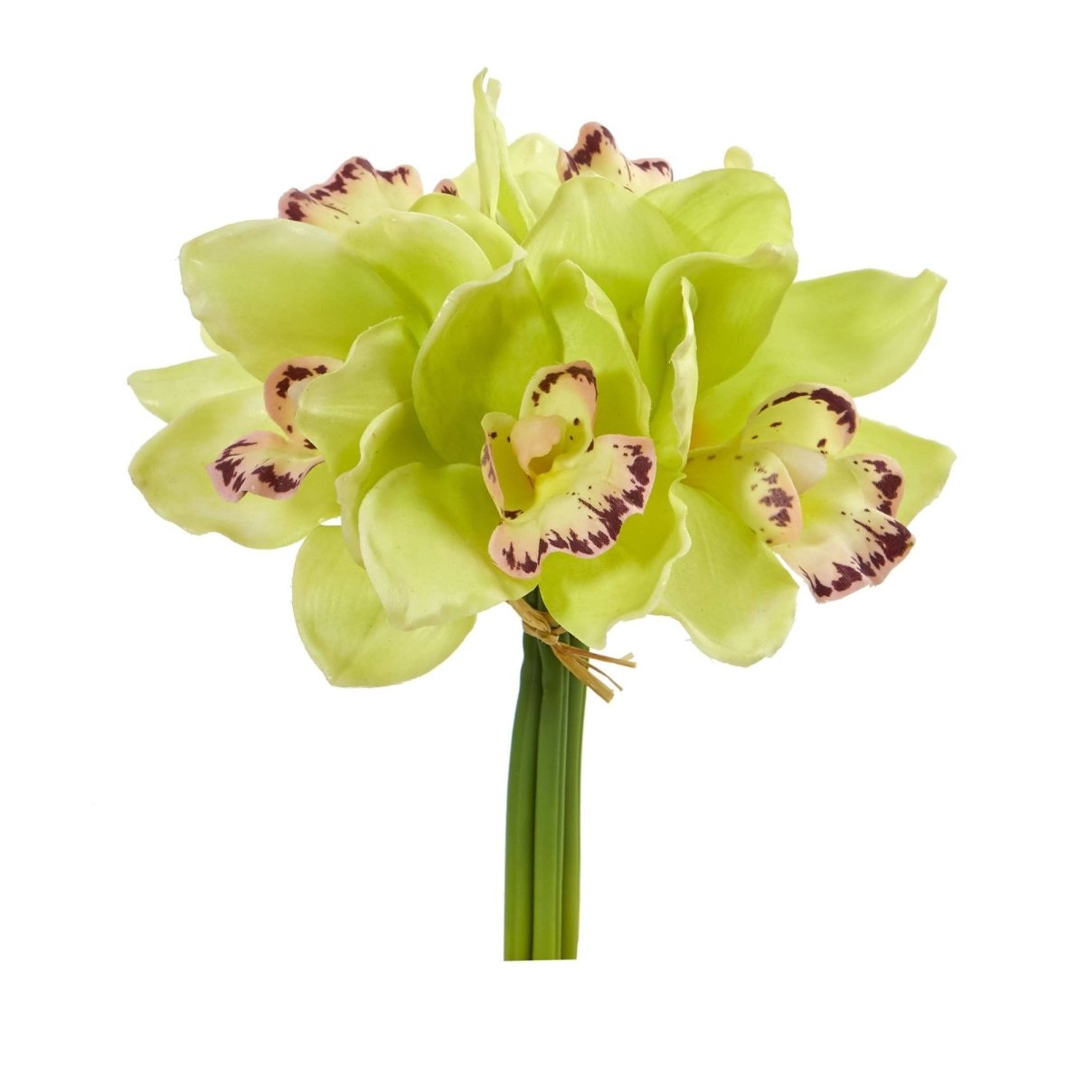 Nearly Natural 9” Cymbidium Orchid Artificial Flower Bundle (Set of 6)