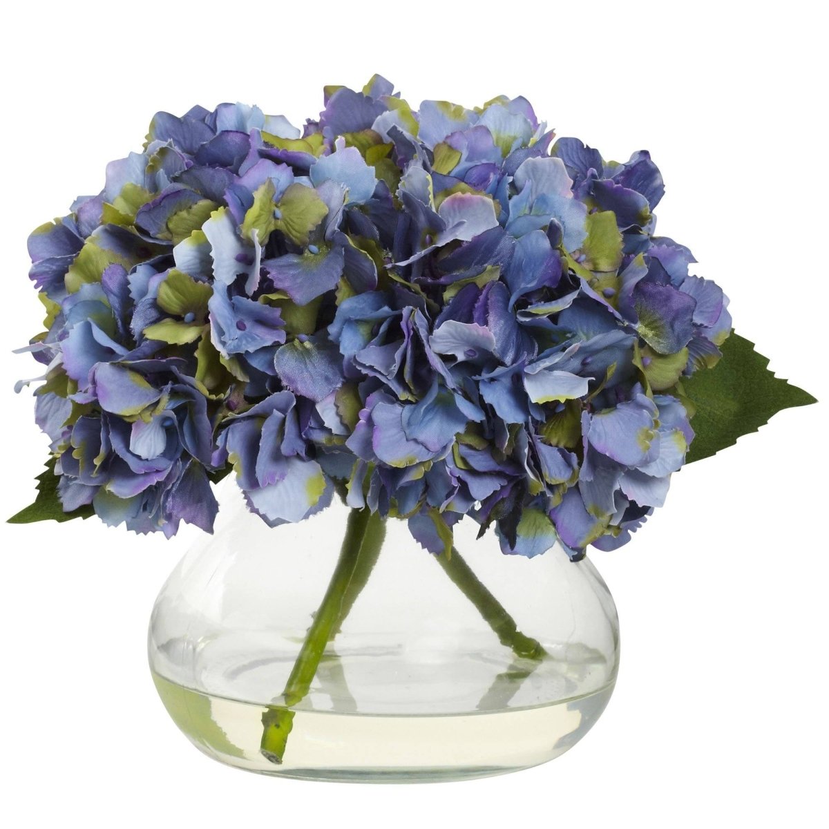 Nearly Natural Artificial Blooming Hydrangea in Vase
