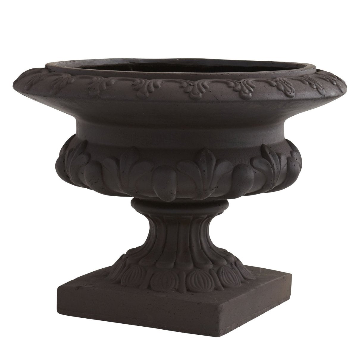 Nearly Natural Iron Finished Decorative Urn (Indoor/Outdoor)