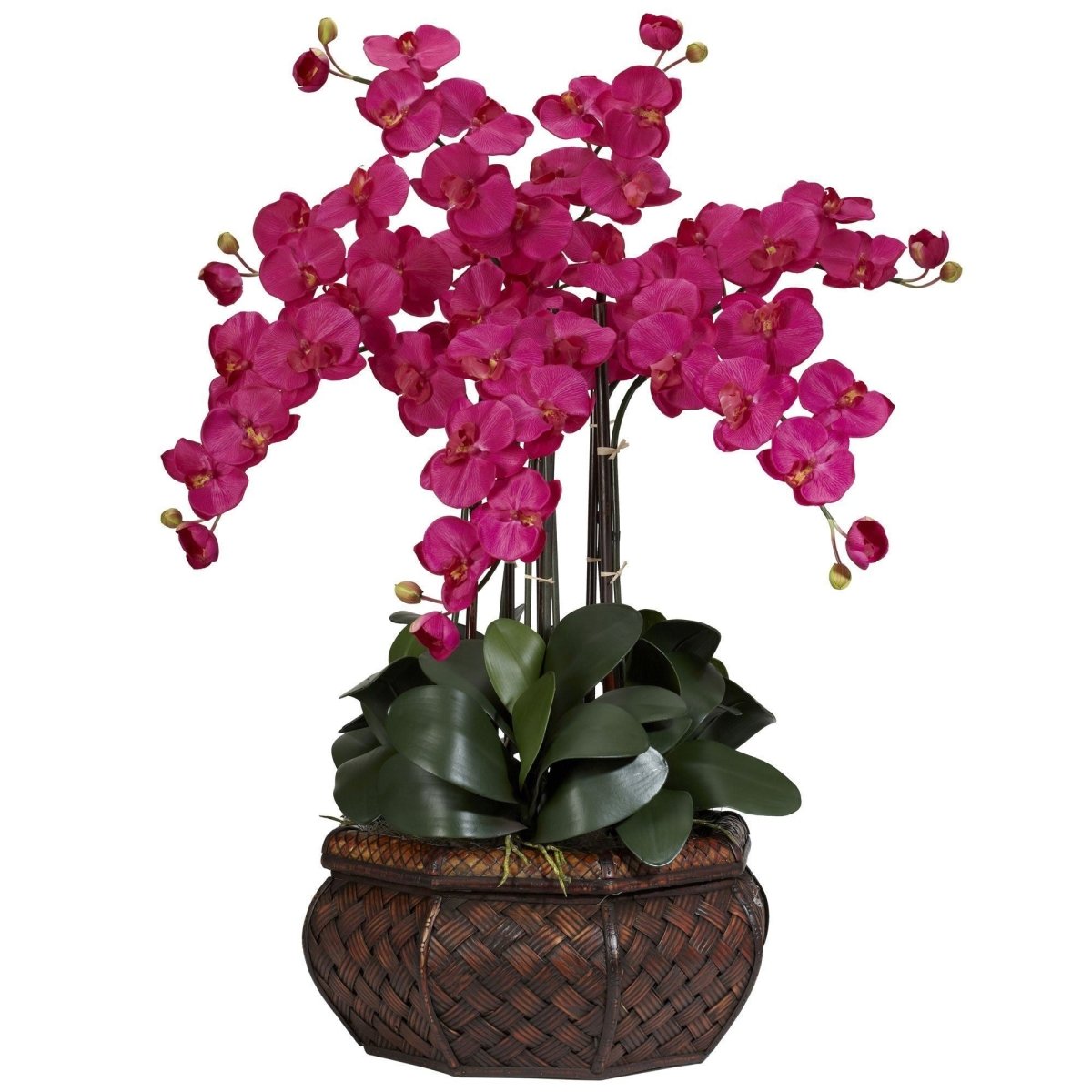 Nearly Natural Large Phalaenopsis Silk Flower Arrangement