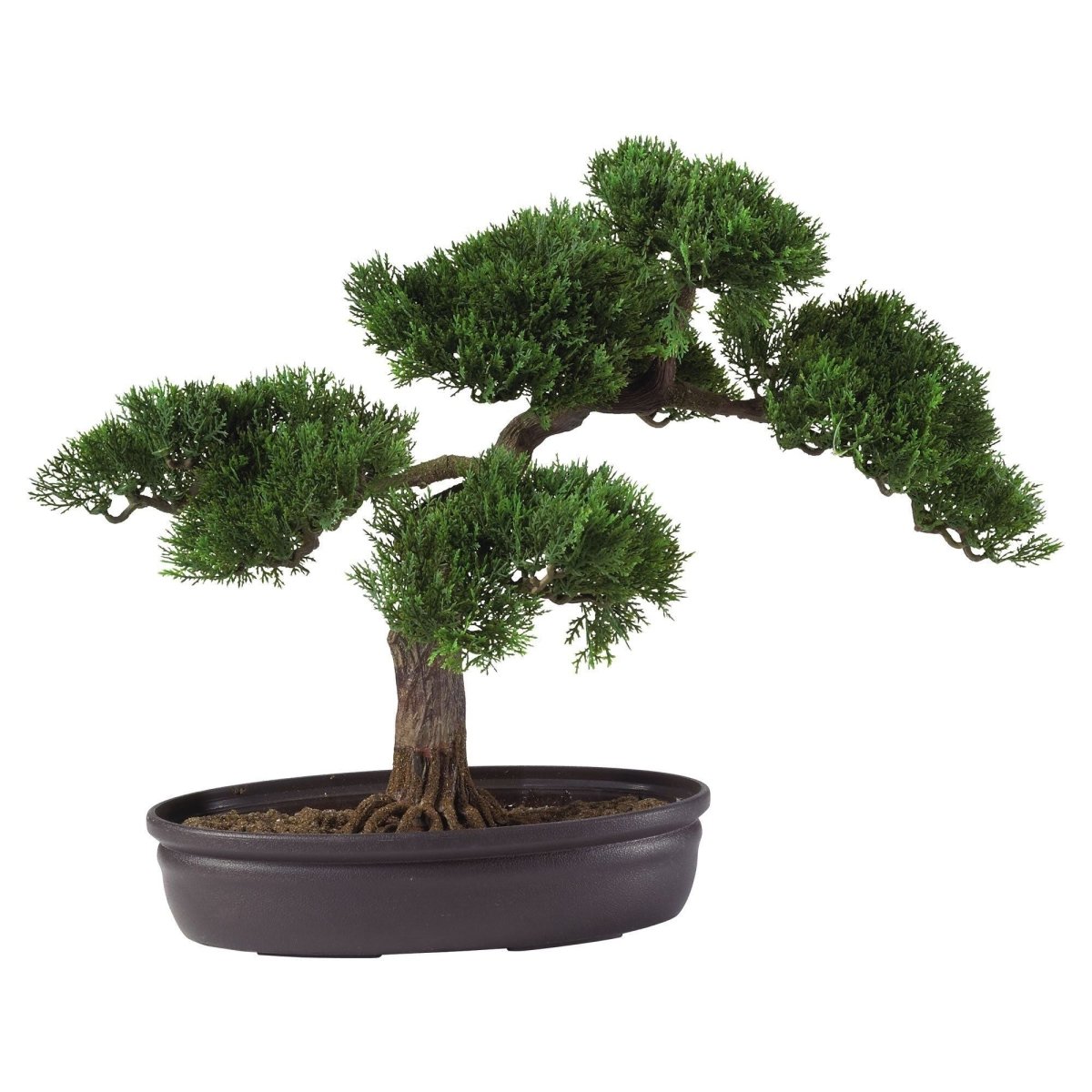 Nearly Natural Nearly Natural Cedar Bonsai 16" Silk Plant - Artificial Tree