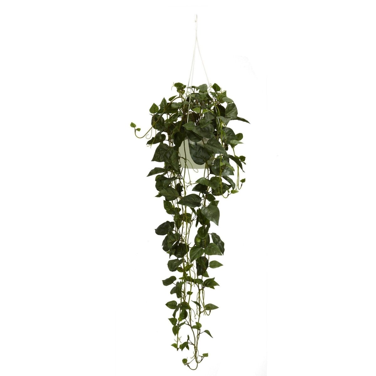 Nearly Natural Philodendron Hanging Basket Silk Plant