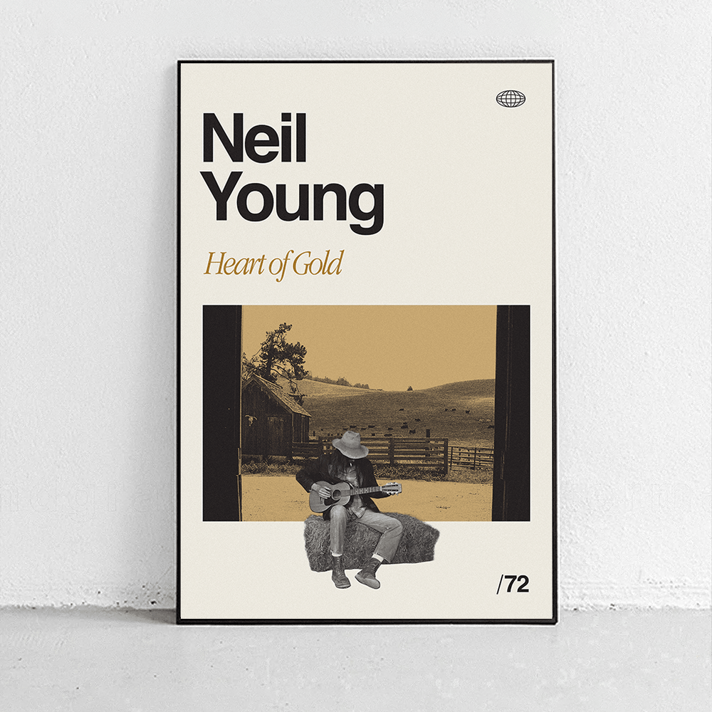 Sandgrain Studio Neil Young - Heart of Gold - lily & onyx