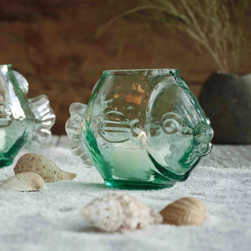 texxture Neptune™ Fish Candleholder - lily & onyx