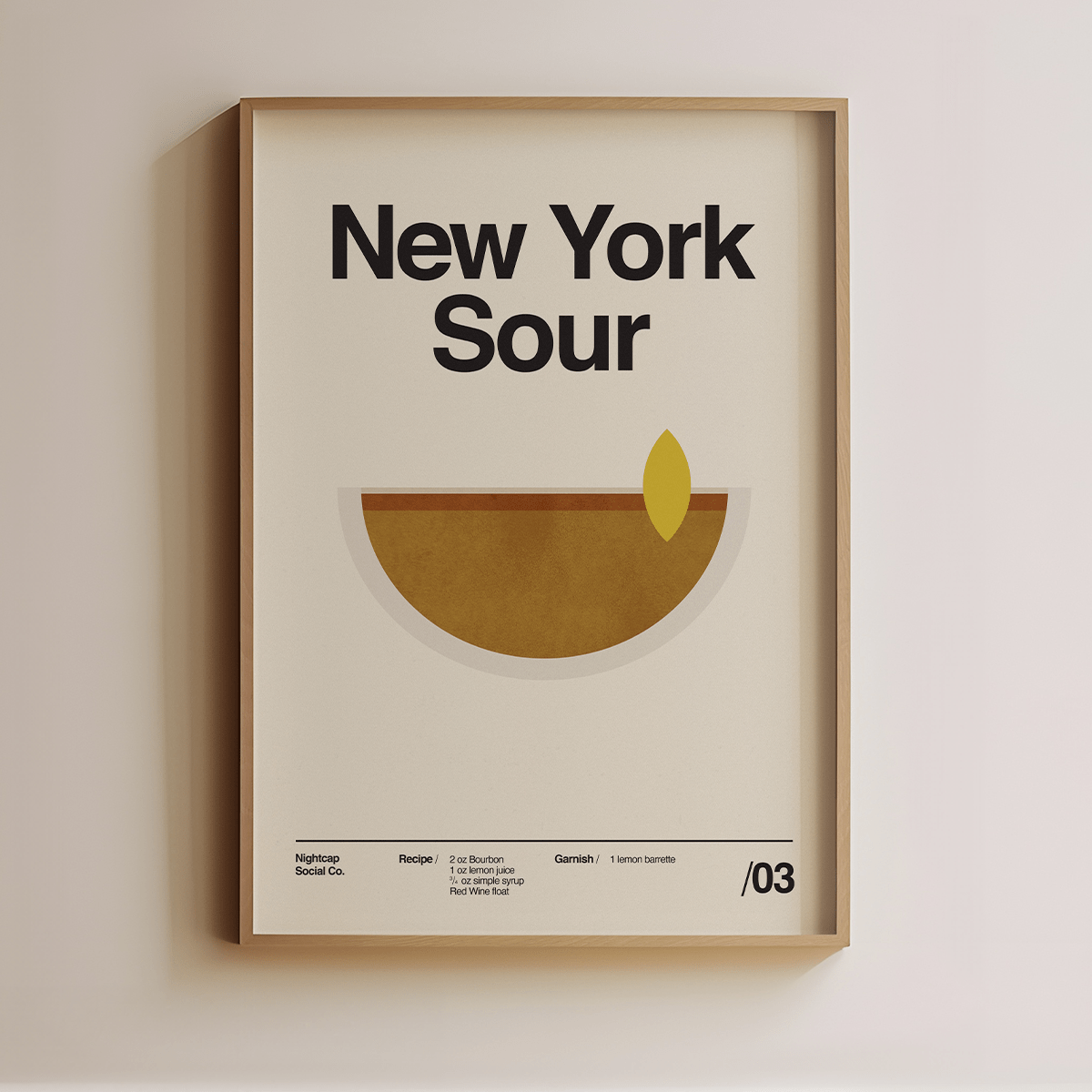 Sandgrain Studio New York Sour - Cocktail - lily & onyx