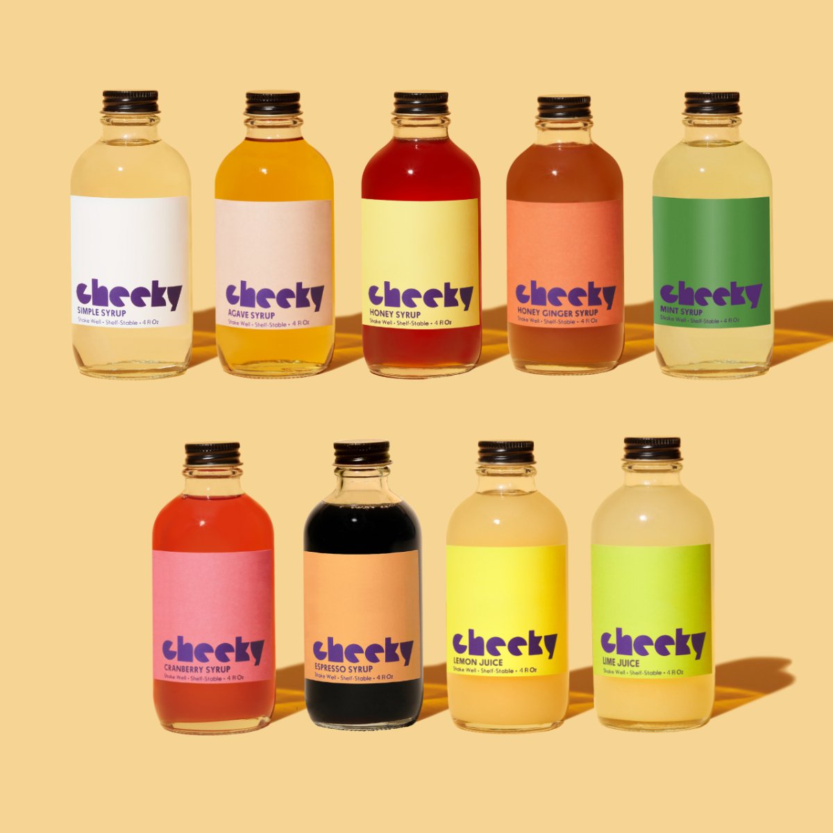 Cheeky Cocktails Nine Flavor Syrup Sampler Set - lily & onyx