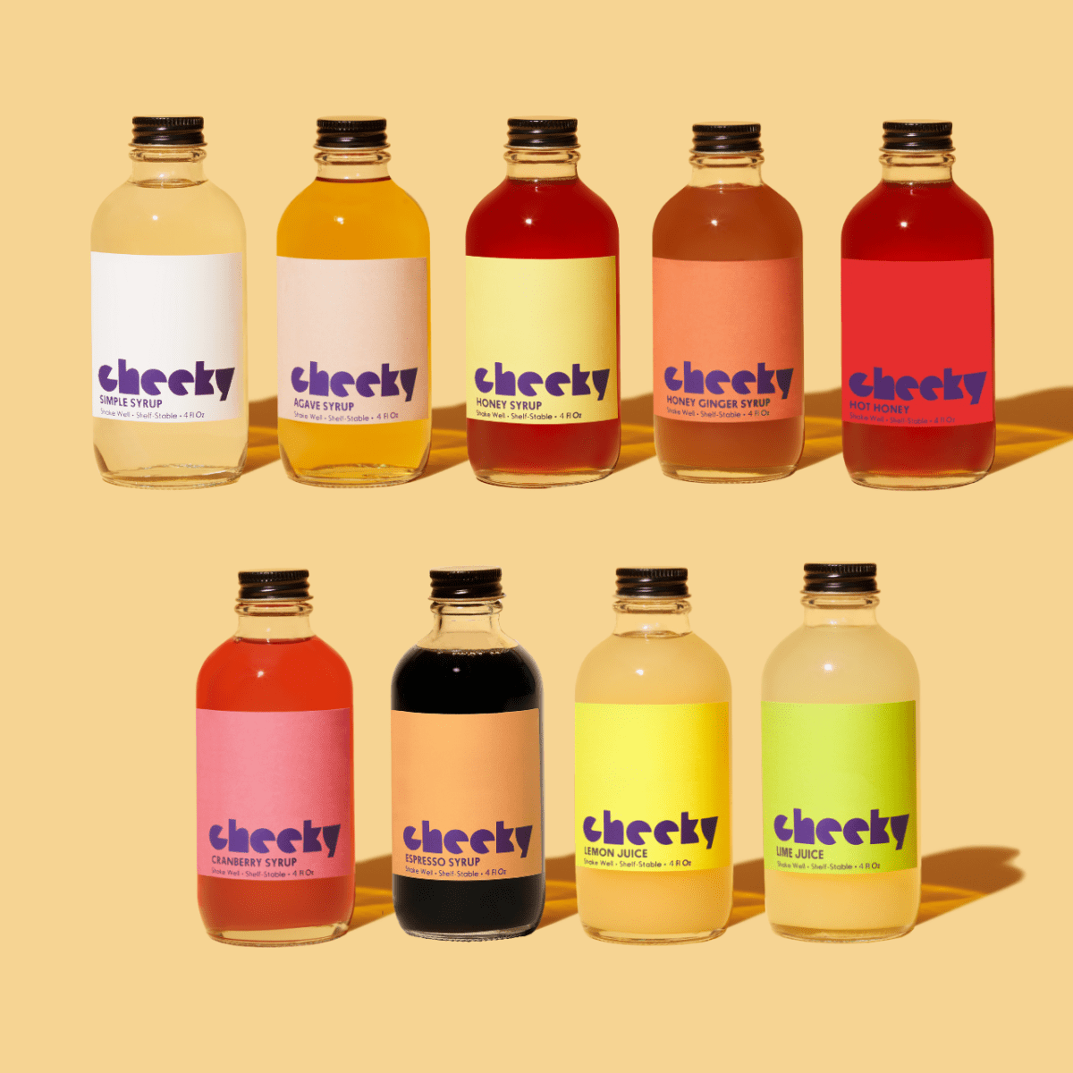 Cheeky Cocktails Nine Flavor Syrup Sampler Set - lily & onyx