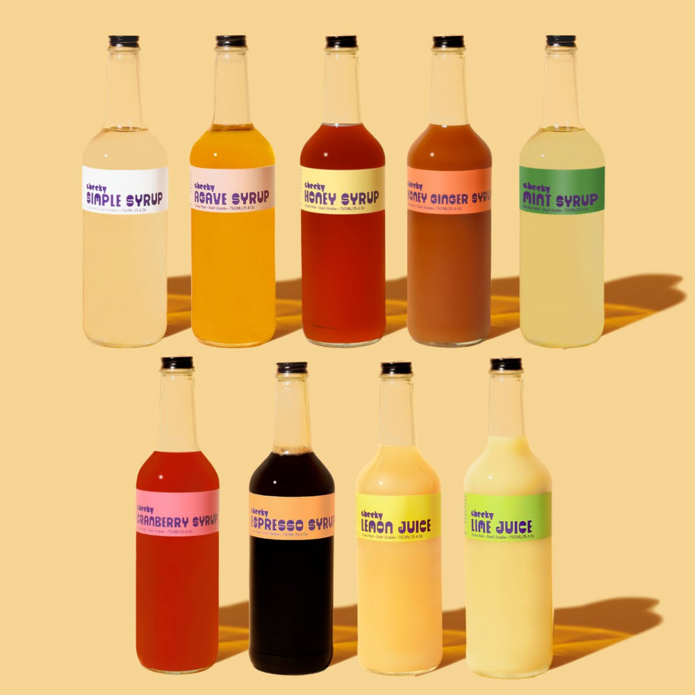 
                      
                        Cheeky Cocktails Nine Flavor Syrup Sampler Set - lily & onyx
                      
                    