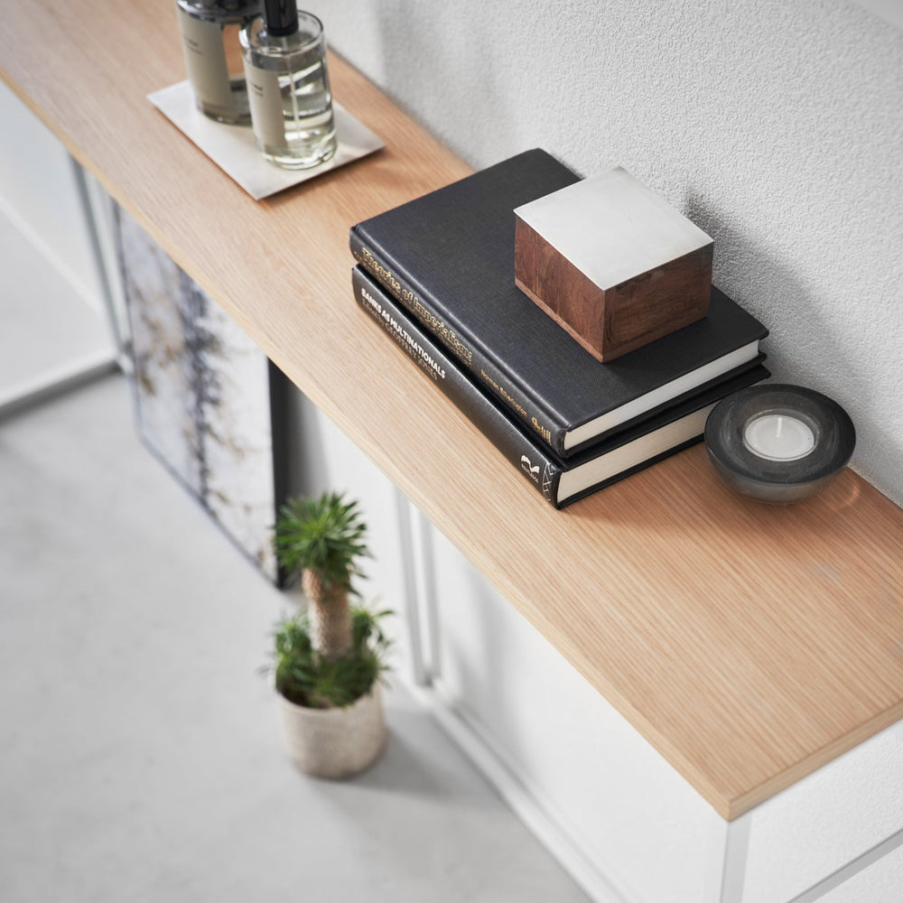 
                      
                        Long Steel Console Table
                      
                    
