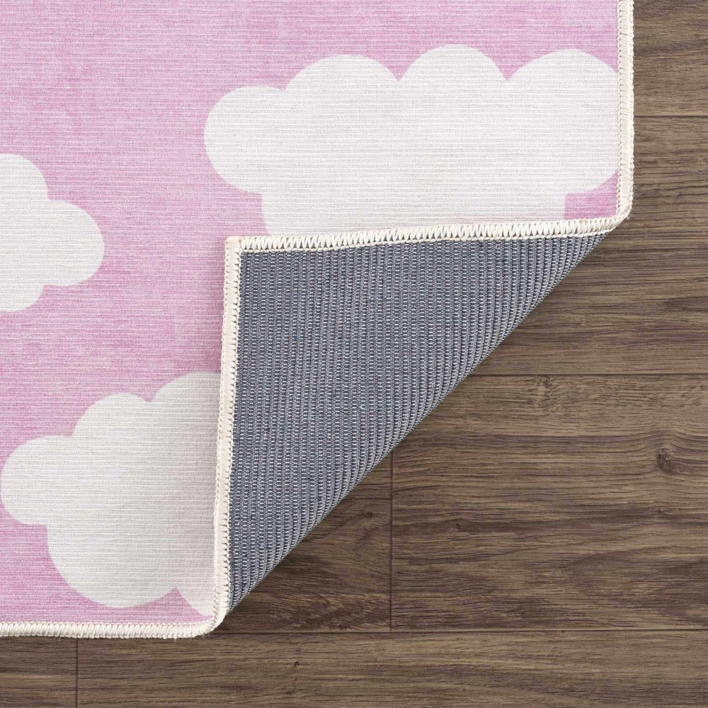 
                      
                        Hauteloom Nizar Pink Cloud Washable Kids Rug - lily & onyx
                      
                    