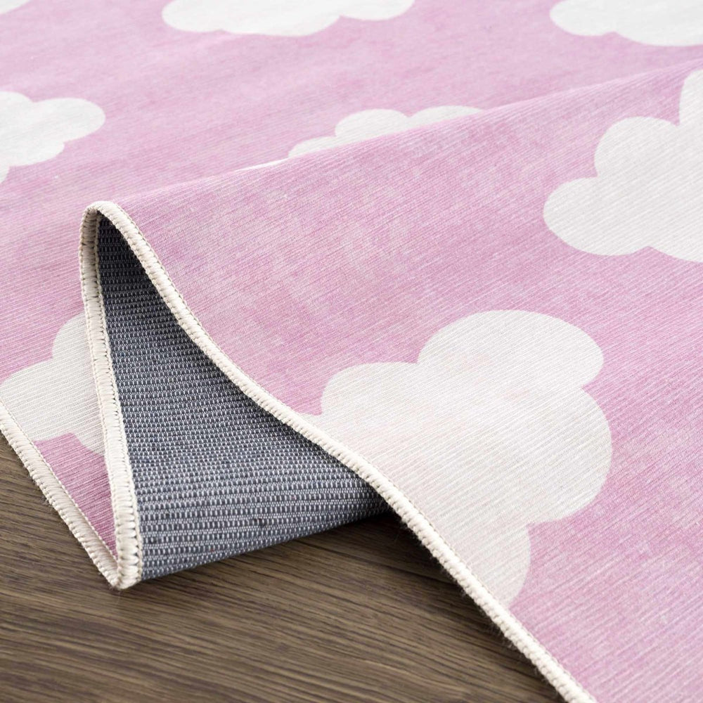 
                      
                        Hauteloom Nizar Pink Cloud Washable Kids Rug - lily & onyx
                      
                    