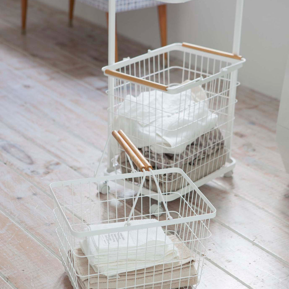 
                      
                        Rolling Laundry Cart & Wire Baskets
                      
                    