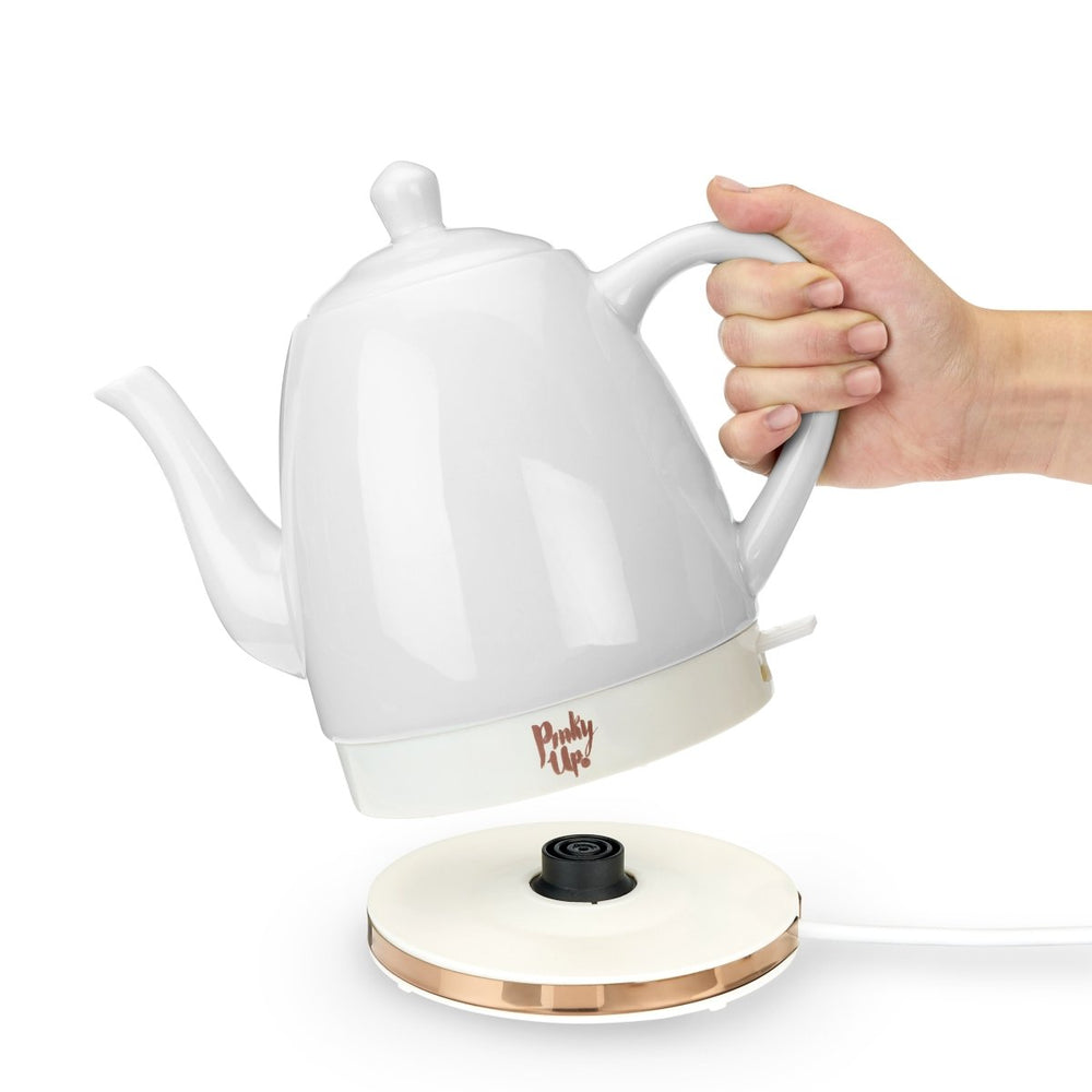 
                      
                        Pinky Up Tea Noelle Ceramic Electric Tea Kettle, Grey - lily & onyx
                      
                    