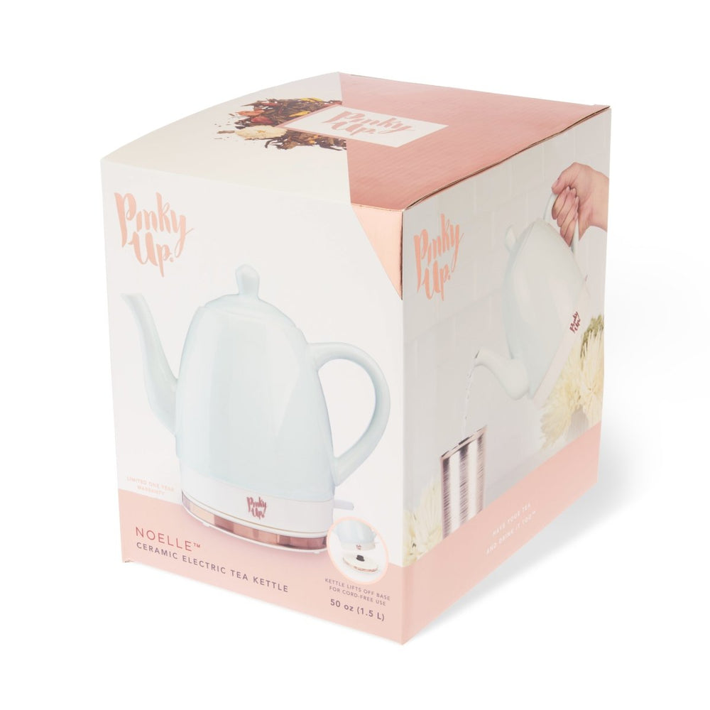
                      
                        Pinky Up Tea Noelle Ceramic Electric Tea Kettle, Mint - lily & onyx
                      
                    