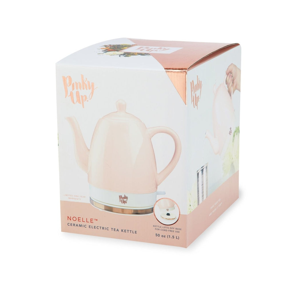 
                      
                        Pinky Up Tea Noelle™ Pink Ceramic Electric Tea Kettle - lily & onyx
                      
                    
