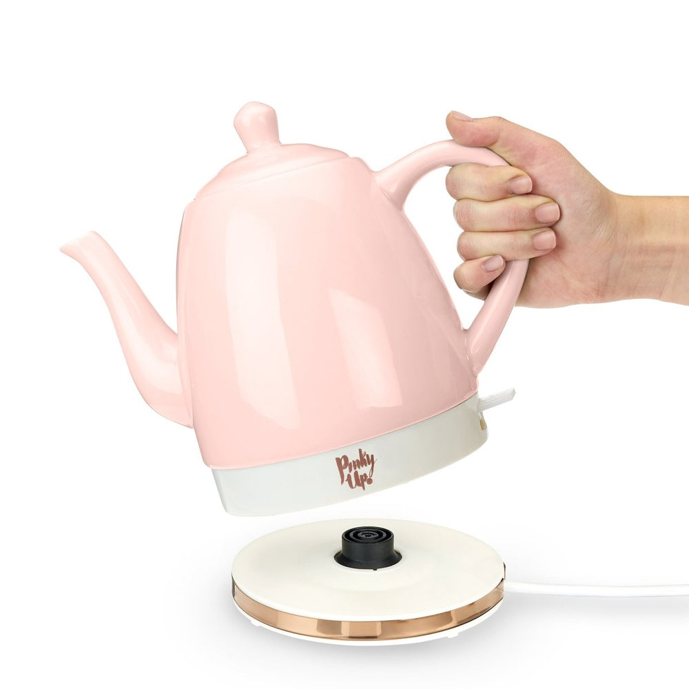 
                      
                        Pinky Up Tea Noelle™ Pink Ceramic Electric Tea Kettle - lily & onyx
                      
                    