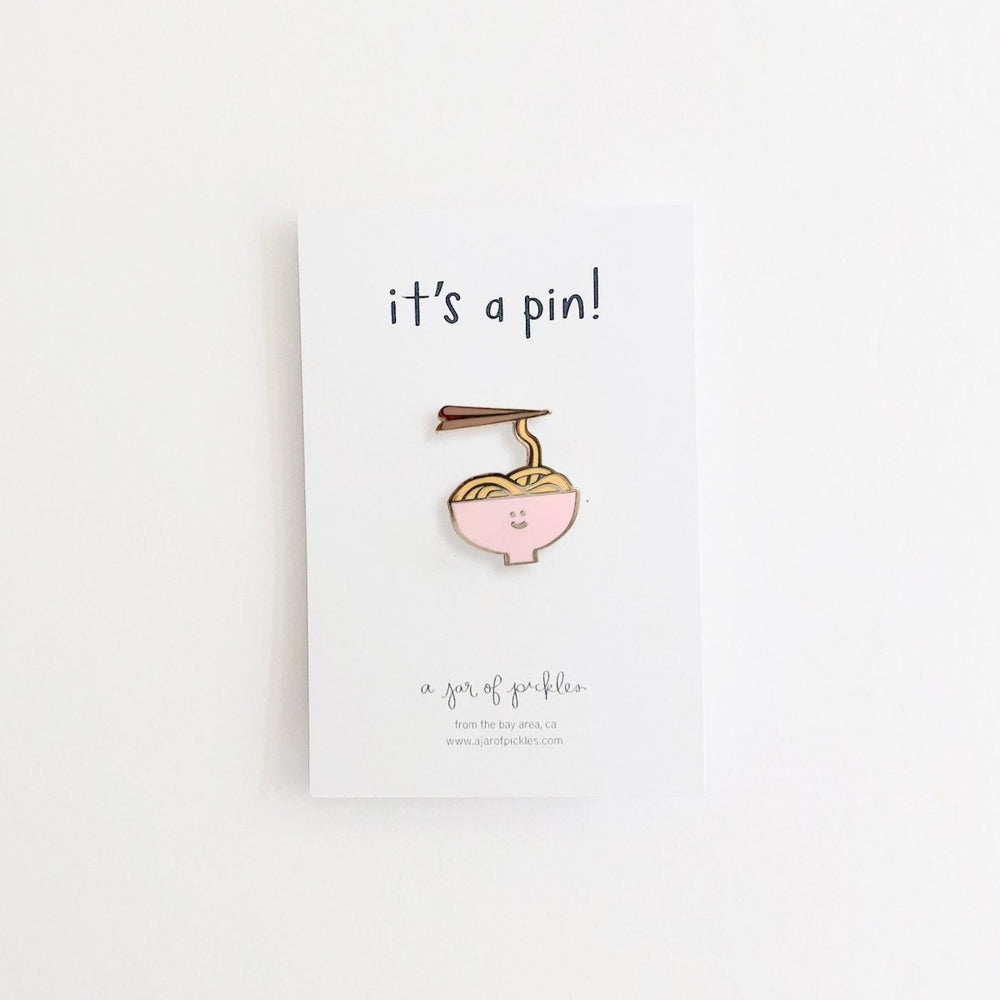 A Jar of Pickles Noodle Bowl Pin - lily & onyx