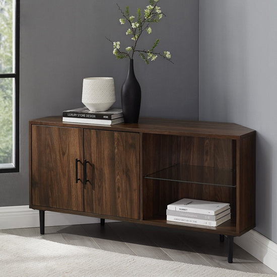 Walker Edison Nora Corner TV Stand - lily & onyx