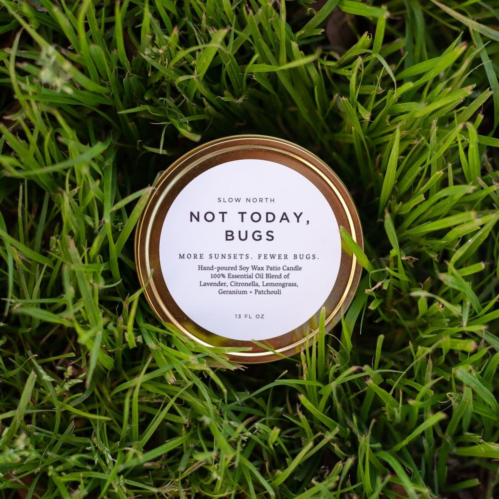 Slow North Not Today, Bugs - 13 oz Mosquito Candle - lily & onyx