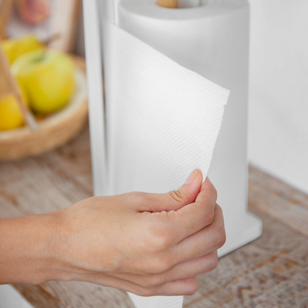 
                      
                        Paper Towel Holder - Steel + Wood
                      
                    