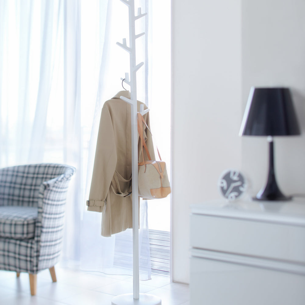 Steel Coat Rack, 69" H