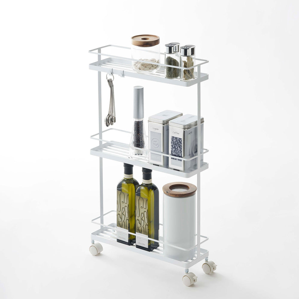Steel Kitchen Rolling Cart, 26" H
