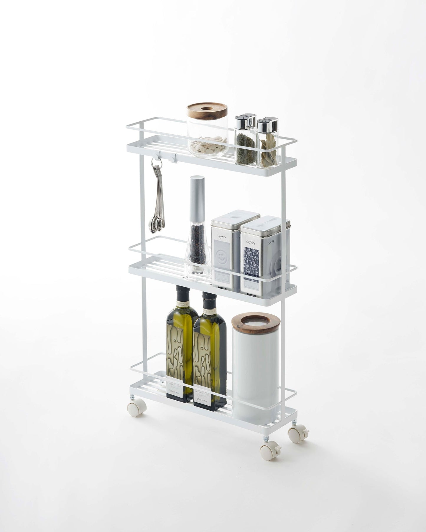Steel Kitchen Rolling Cart, 26" H
