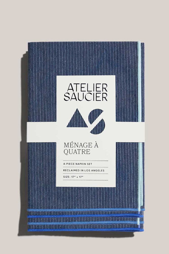 
                      
                        ATELIER SAUCIER Ocean Mist Napkins | Set of 4 - lily & onyx
                      
                    