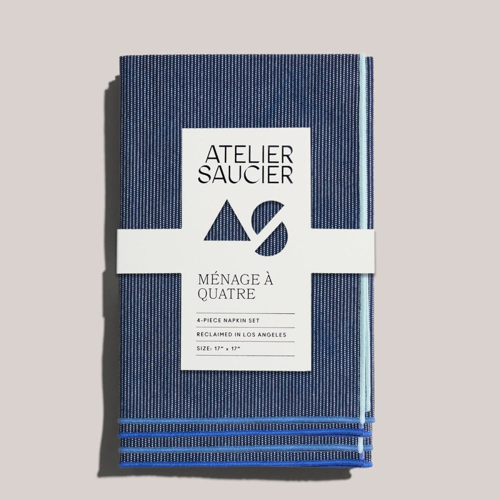 ATELIER SAUCIER Ocean Mist Napkins | Set of 4 - lily & onyx