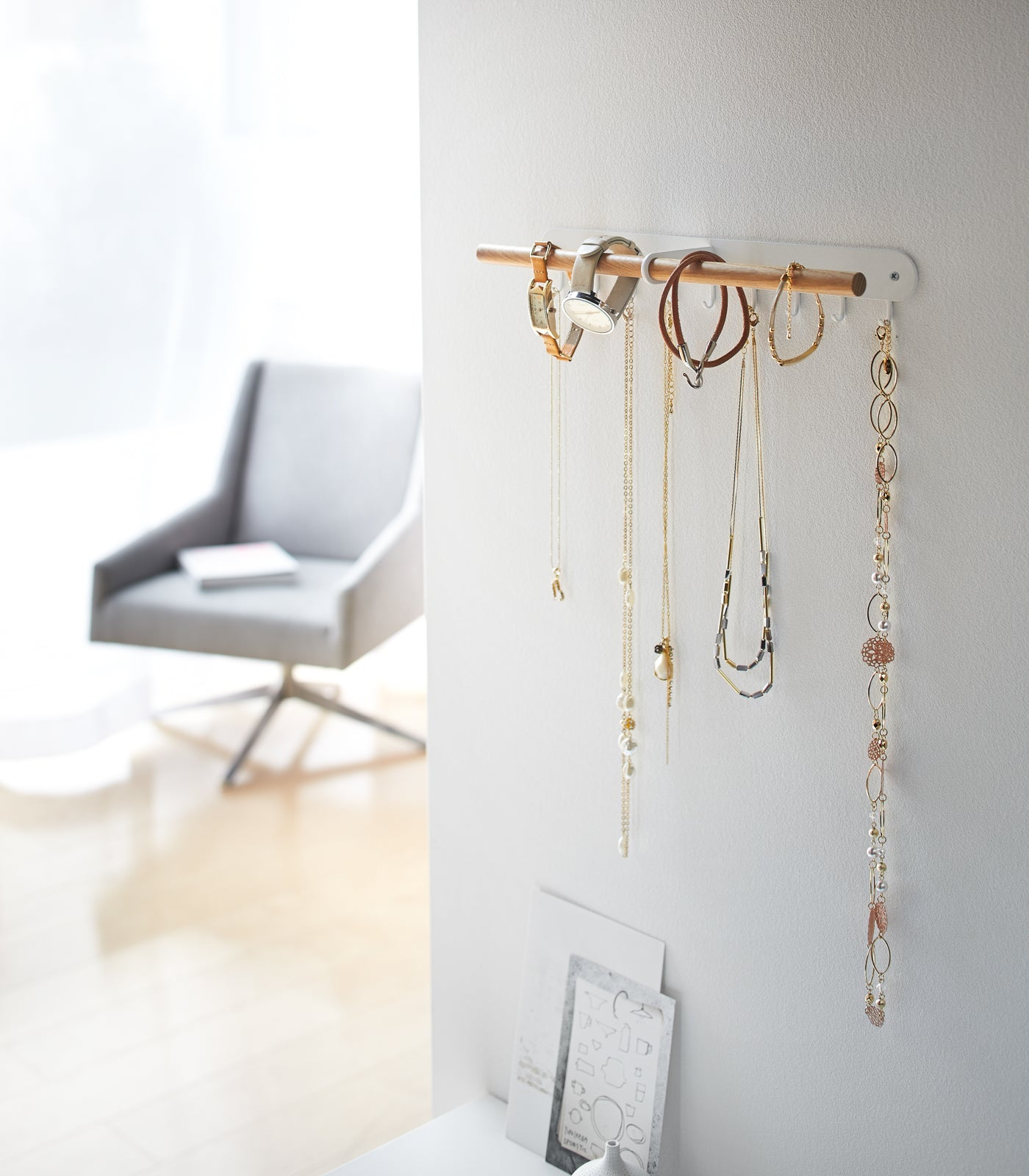 Tosca Wall-Mounted Jewelry Rack