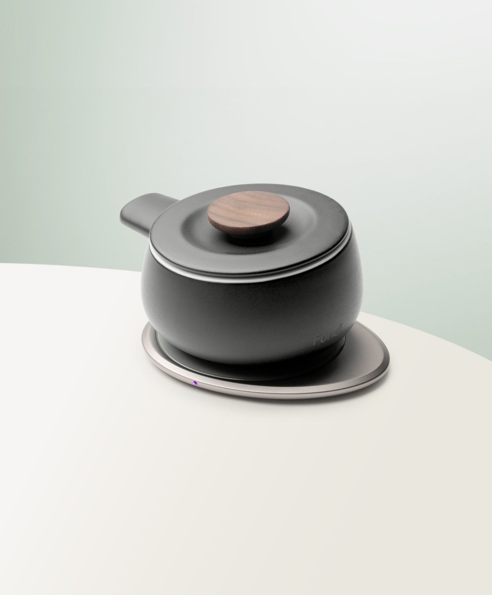 OHOM Fondi Self - Heating Fondue Set - Inkstone Black