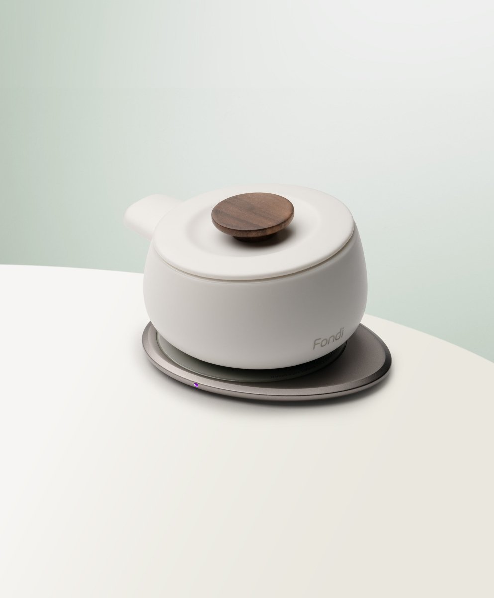 OHOM Fondi Self - Heating Fondue Set - Jasmine White