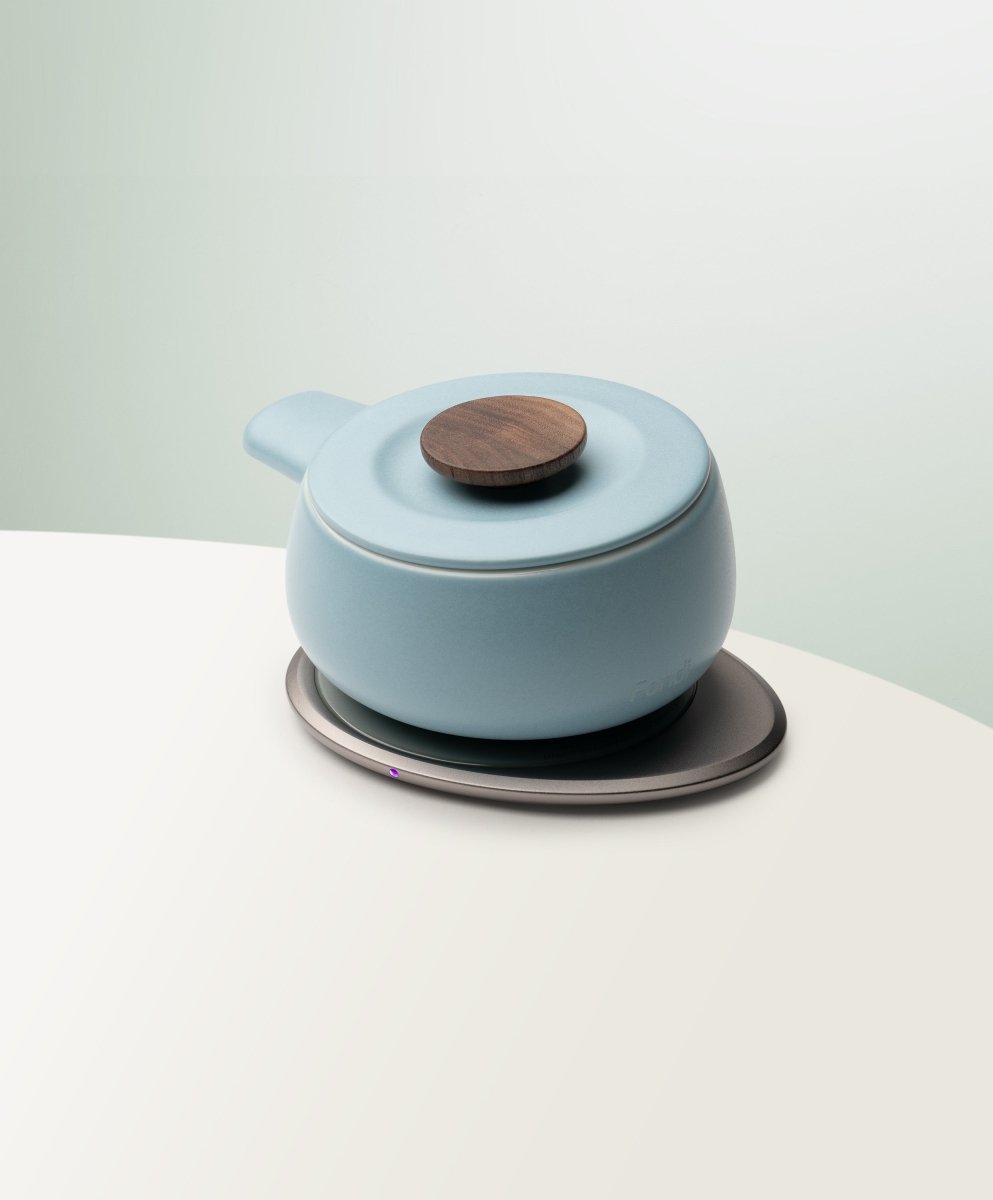 OHOM Fondi Self - Heating Fondue Set - Moonmist Blue