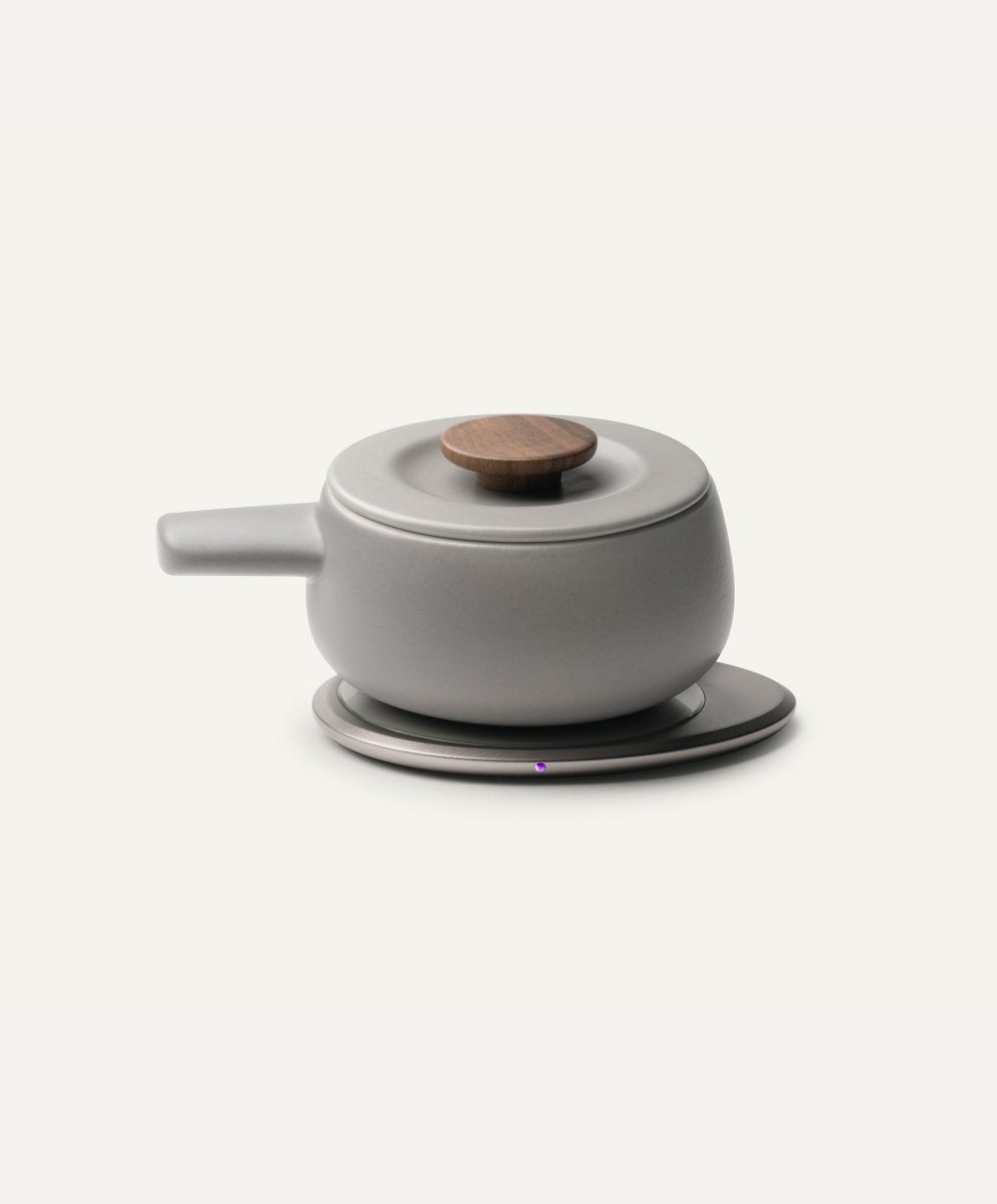 OHOM Fondi Self - Heating Fondue Set - Soft Gray