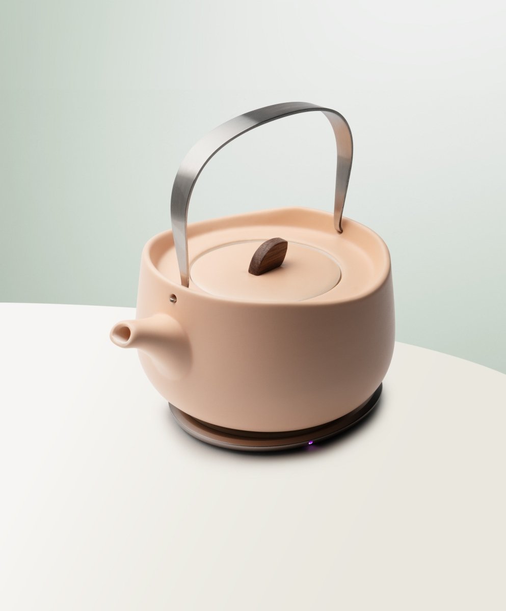 OHOM Leiph Self - Heating Teapot Set - Rosy Apricot