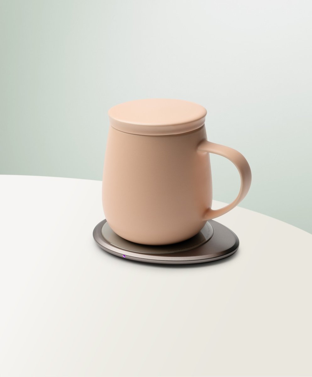 OHOM Ui 3 Self - Heating Mug & Wireless Charger Set - Rosy Apricot
