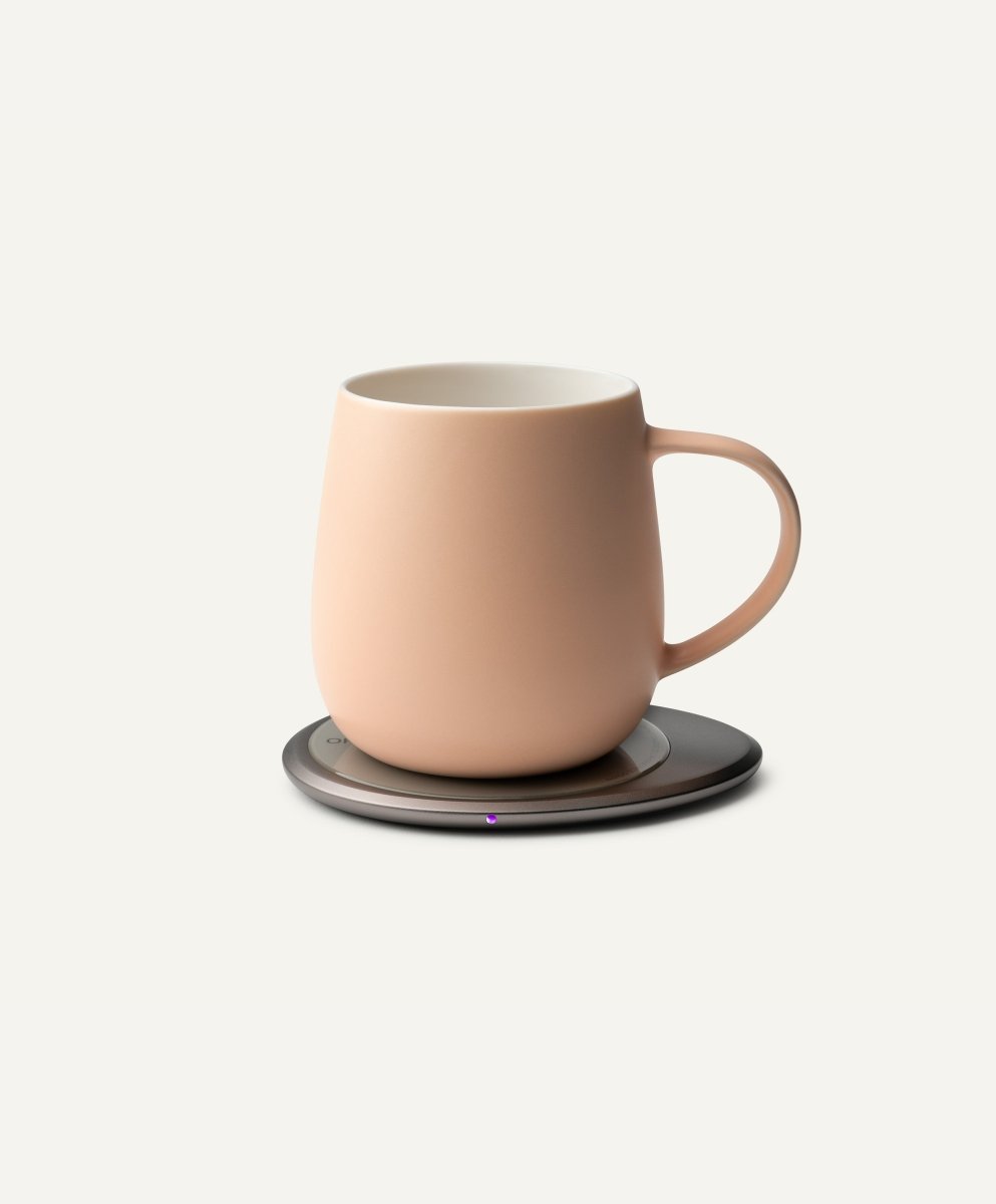 OHOM Ui 3 Self - Heating Mug & Wireless Charger Set - Rosy Apricot