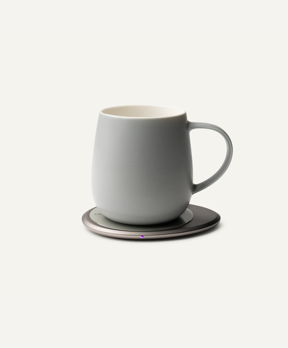 OHOM Ui 3 Self - Heating Mug & Wireless Charger Set - Soft Gray