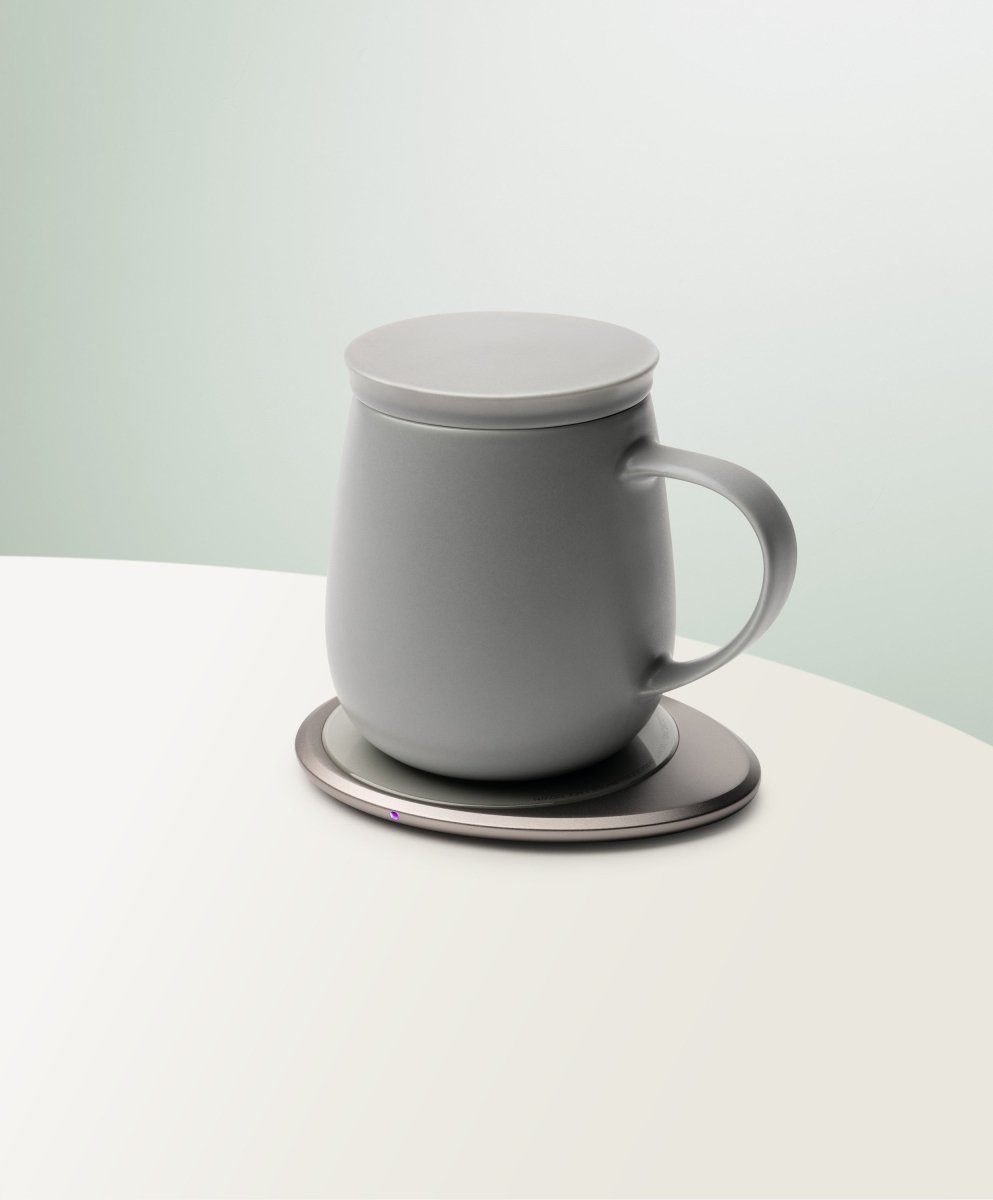 OHOM Ui 3 Self - Heating Mug & Wireless Charger Set - Soft Gray