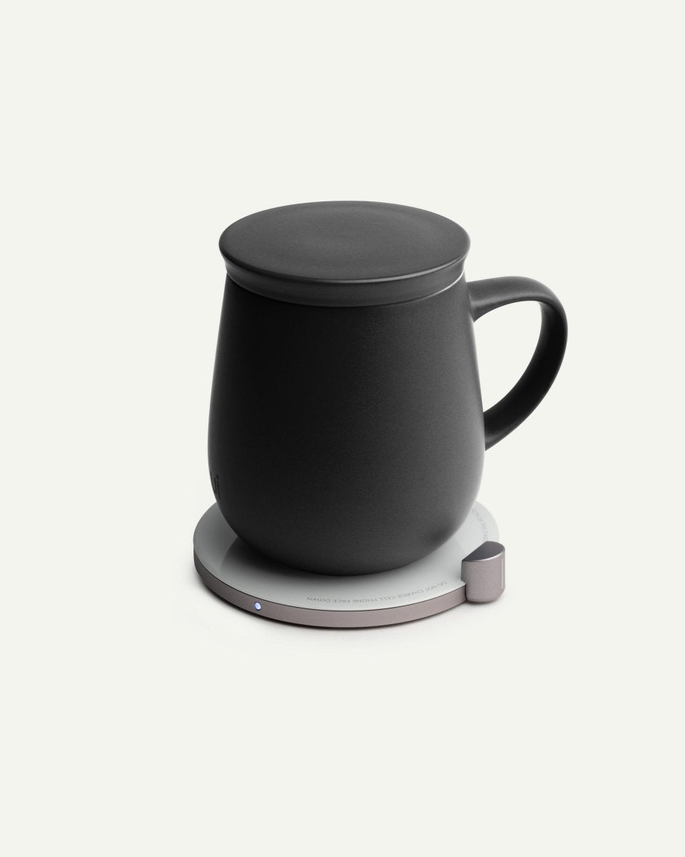 OHOM Ui Self-Heating Mug & Wireless Charger Set - Inkstone Black