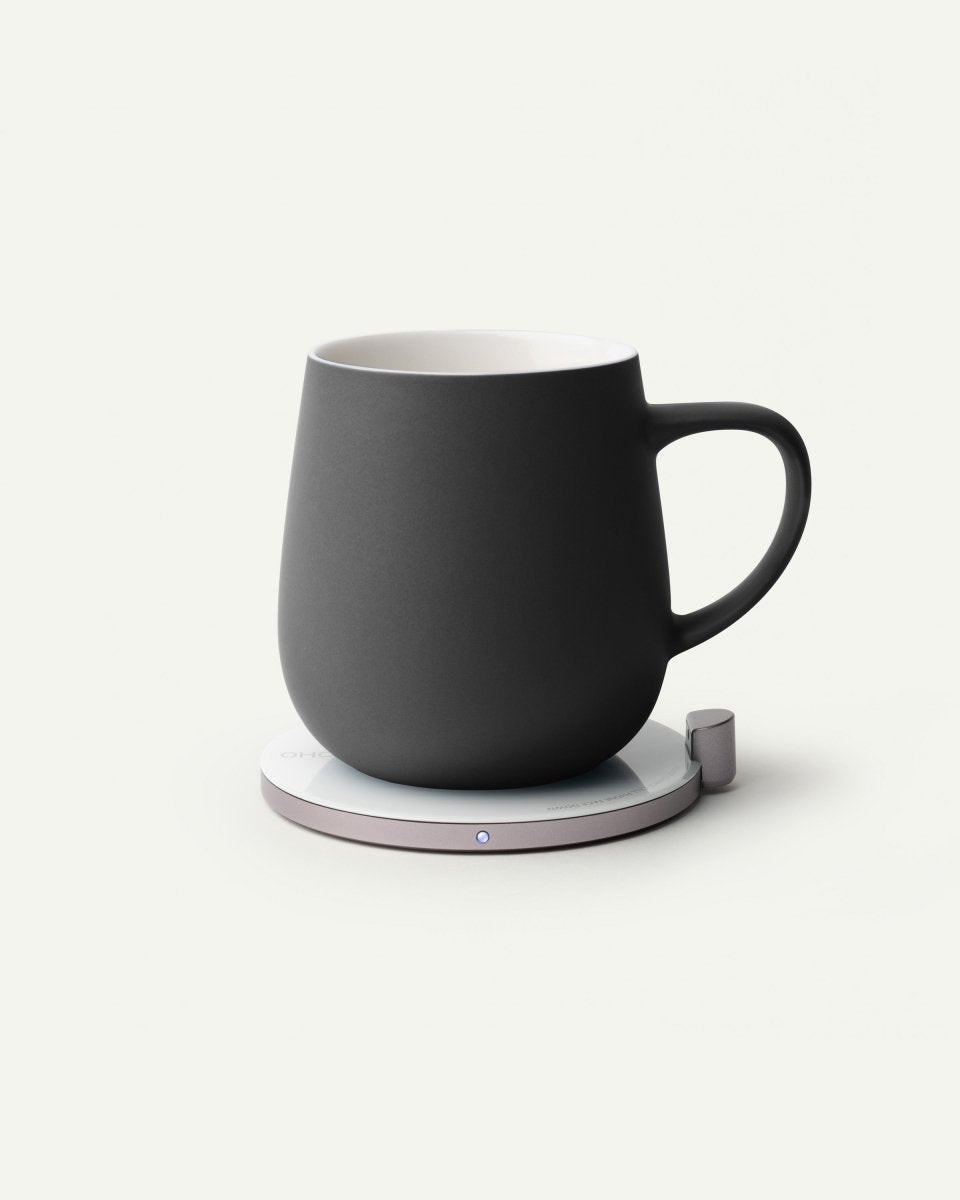 OHOM Ui Self-Heating Mug & Wireless Charger Set - Inkstone Black