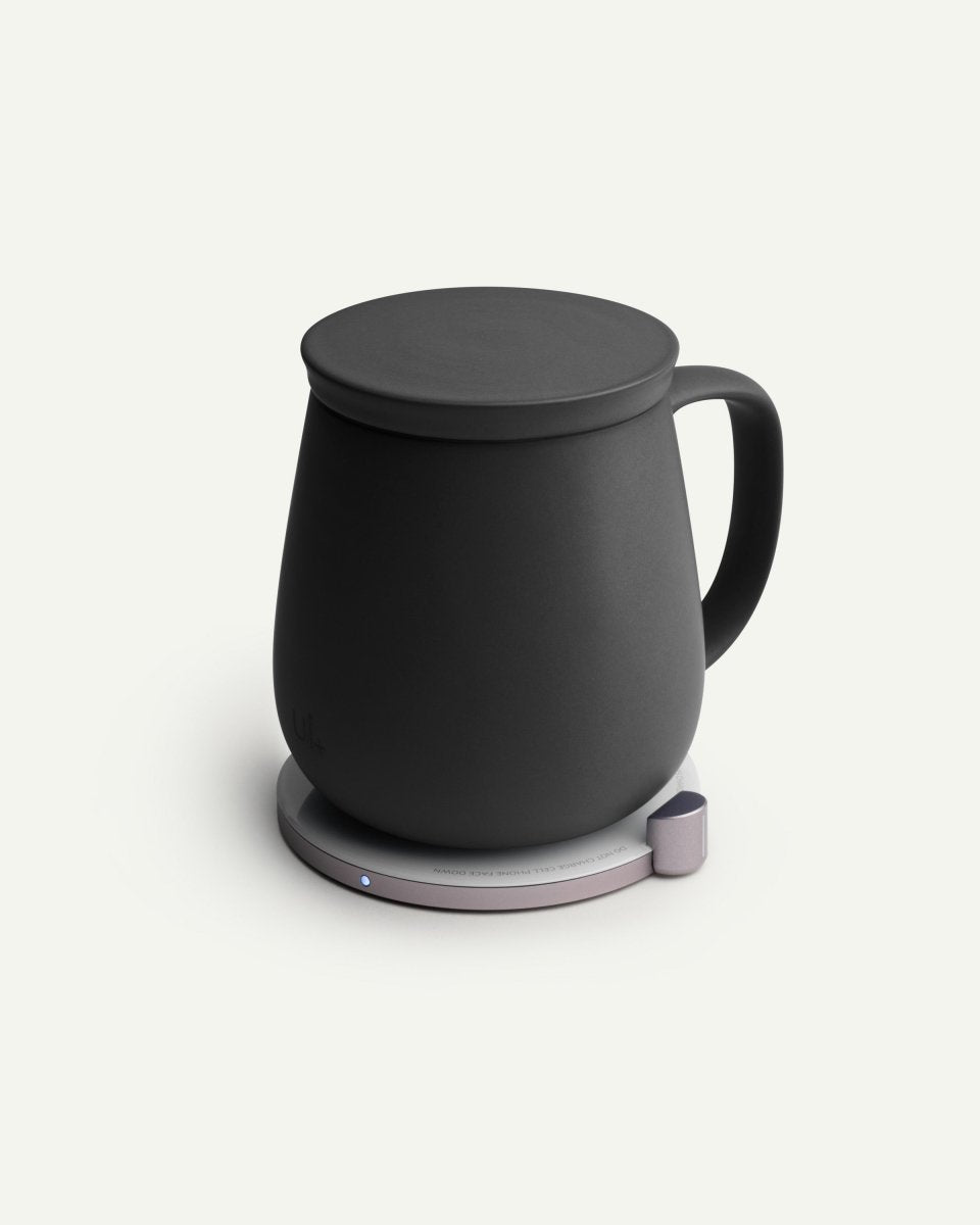 OHOM Ui+ Self-Heating Mug & Wireless Charger Set - Inkstone Black