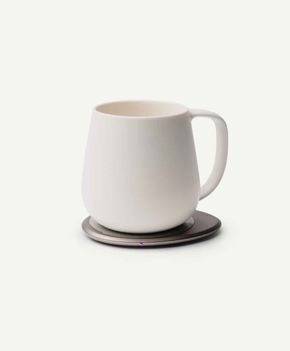 OHOM Ui+ Self - Heating Mug & Wireless Charger Set - Jasmine White