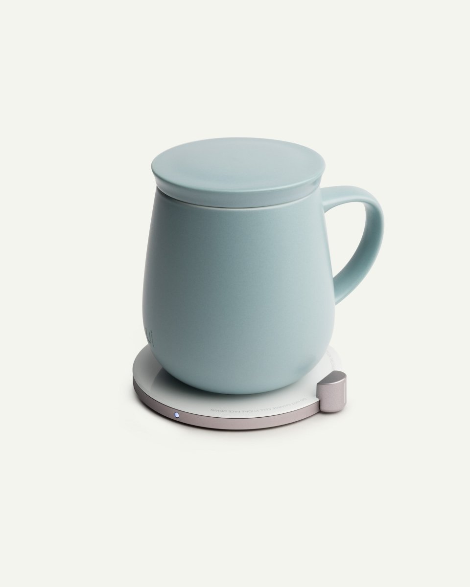 OHOM Ui Self-Heating Mug & Wireless Charger Set - Moonmist Blue