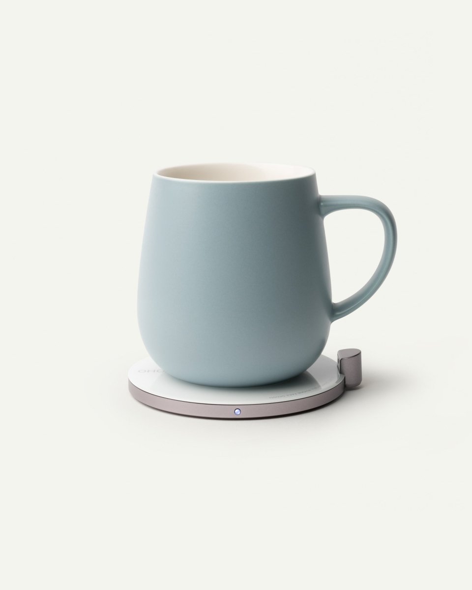 OHOM Ui Self-Heating Mug & Wireless Charger Set - Moonmist Blue