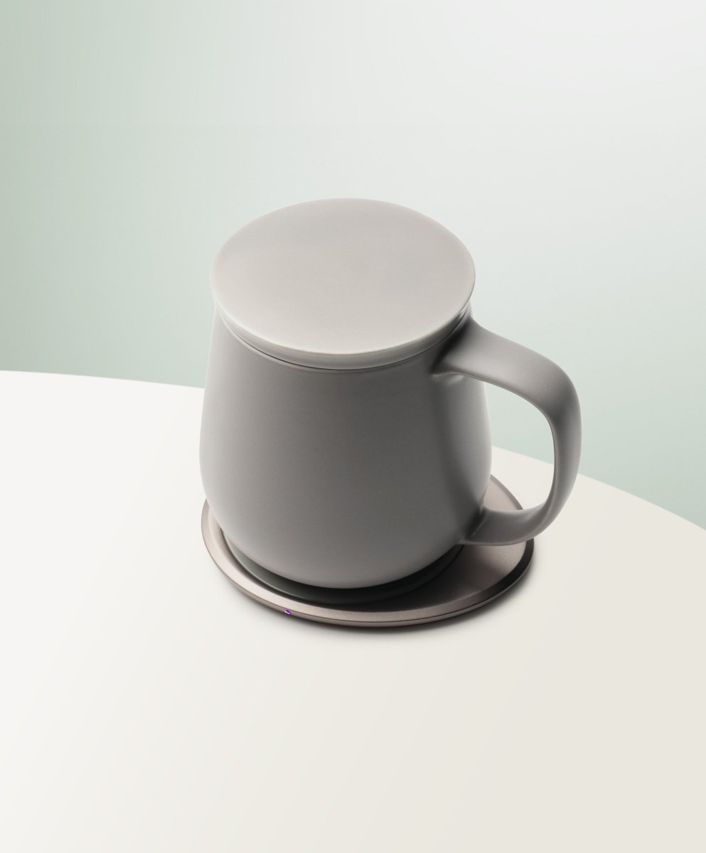 OHOM Ui+ Self - Heating Mug & Wireless Charger Set - Soft Gray