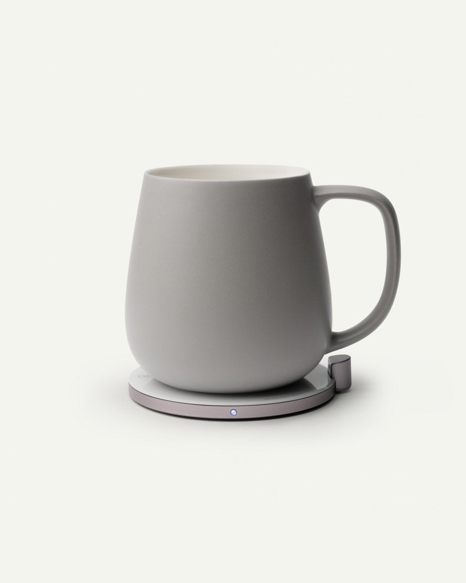 OHOM Ui+ Self-Heating Mug & Wireless Charger Set - Soft Gray